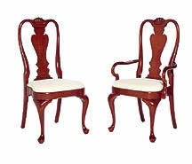 Cherry Queen Anne Chairs Furniture Made In Usa Queen Anne